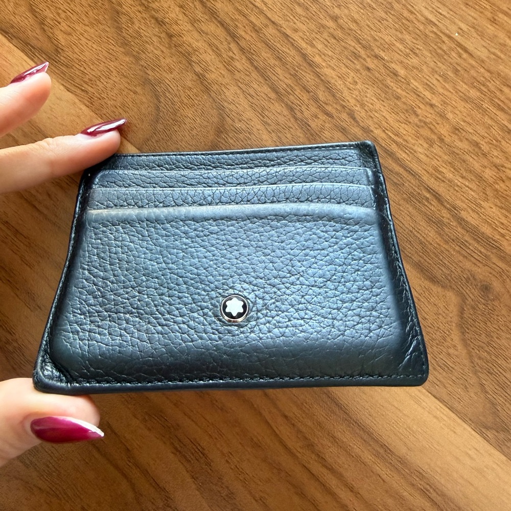 Montblanc Black Leather Card Holder